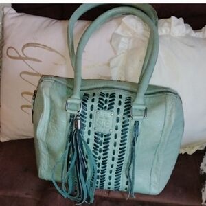 S+S Ranchwear Hobo Bag with Fringe and Geometric Print#concealed Carry Holder
